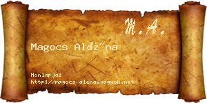 Magocs Aléna névjegykártya